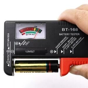 Battery Life Tester Universal Cell Voltage Color Meter Checker AA AAA 9V & Watch